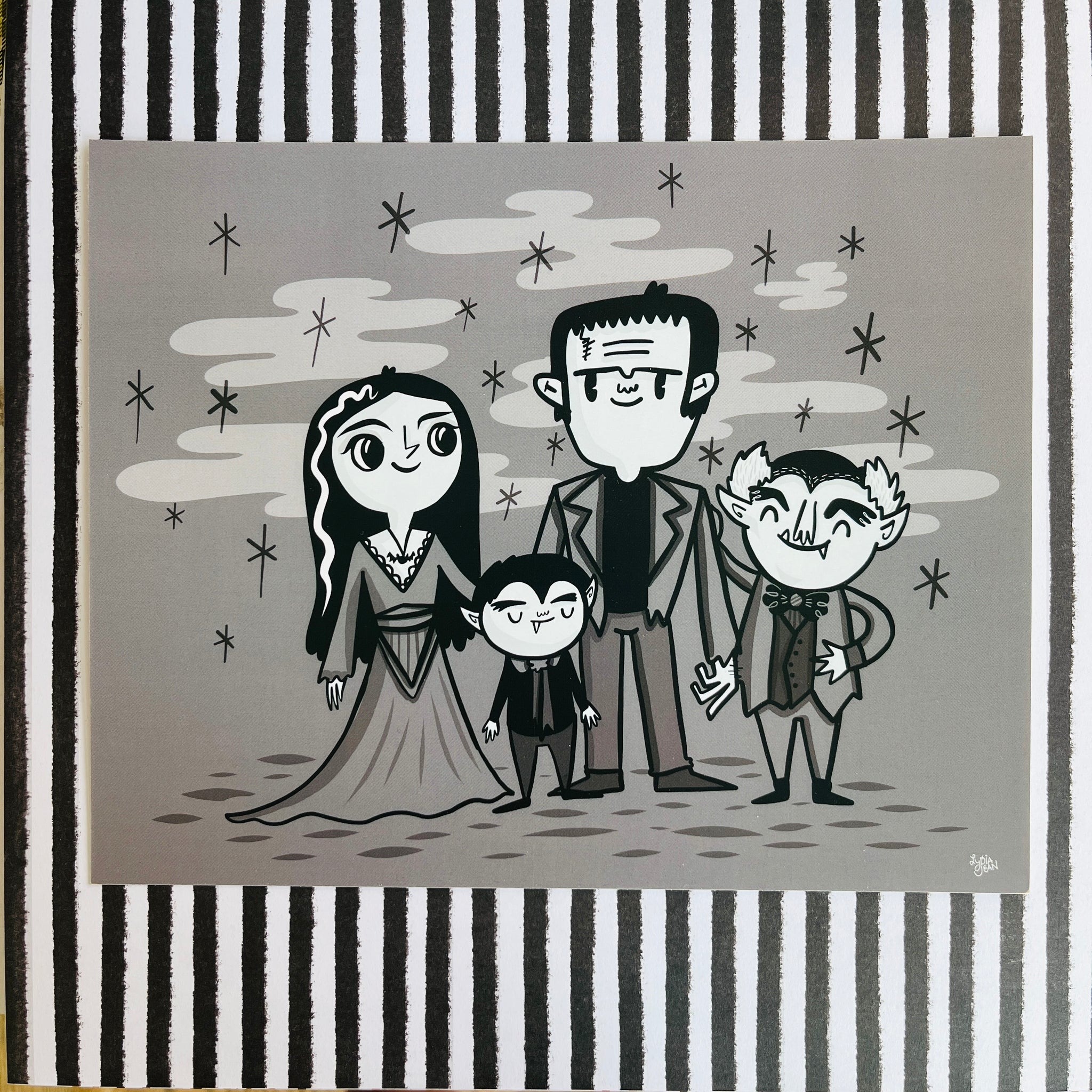 The Monster Family Art Print