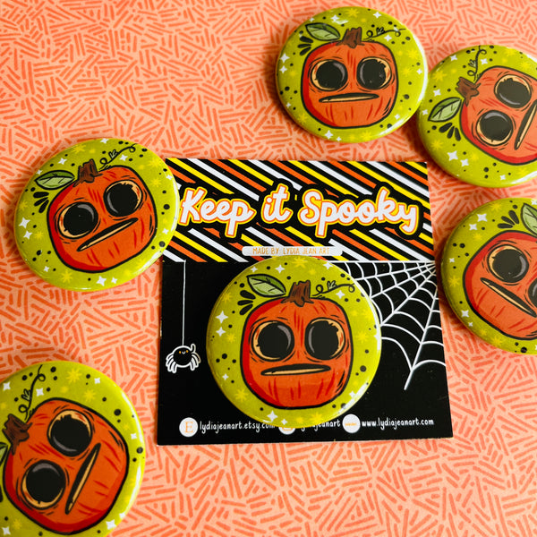 Lil’ Boo Pumpkin Button / Magnet