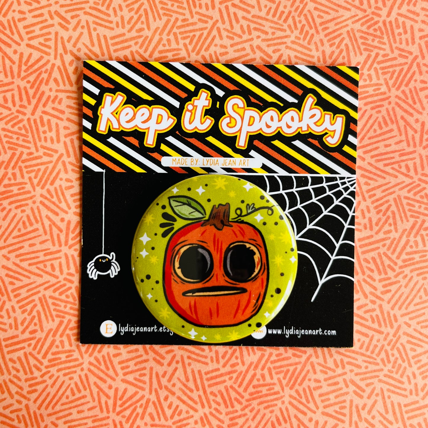 Lil’ Boo Pumpkin Button / Magnet