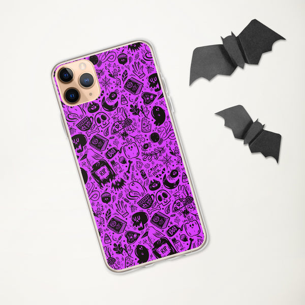 Spooky Stuff iPhone Case - Purple Cover