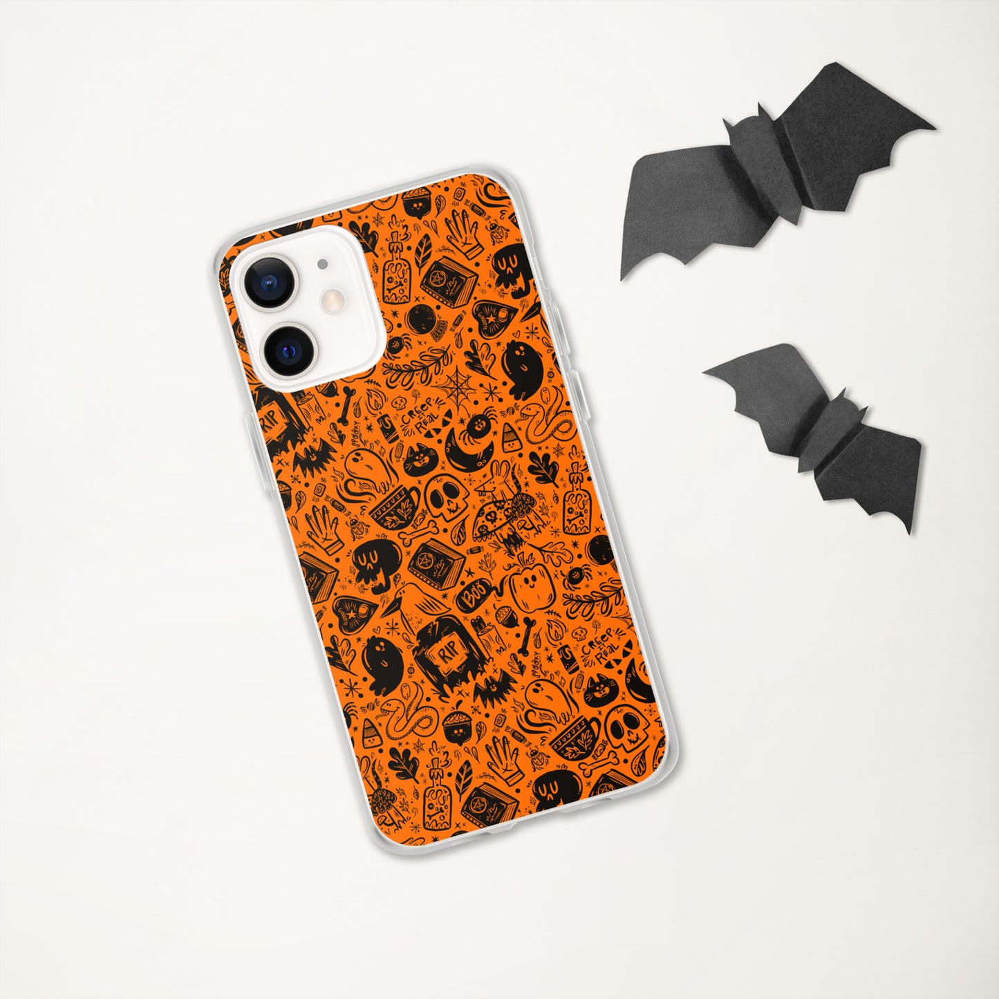 Spooky Stuff iPhone Case - Orange Cover