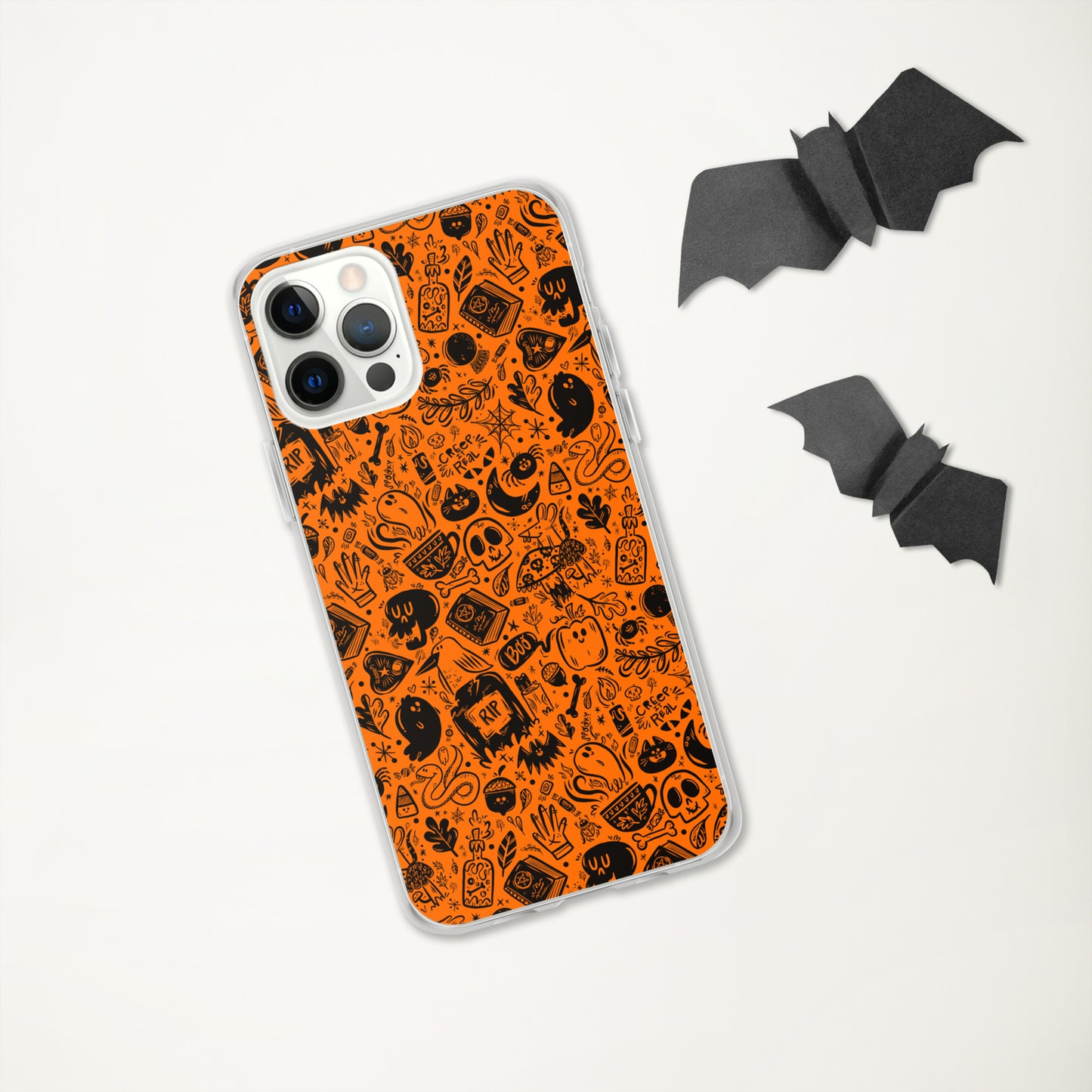 Spooky Stuff iPhone Case - Orange Cover