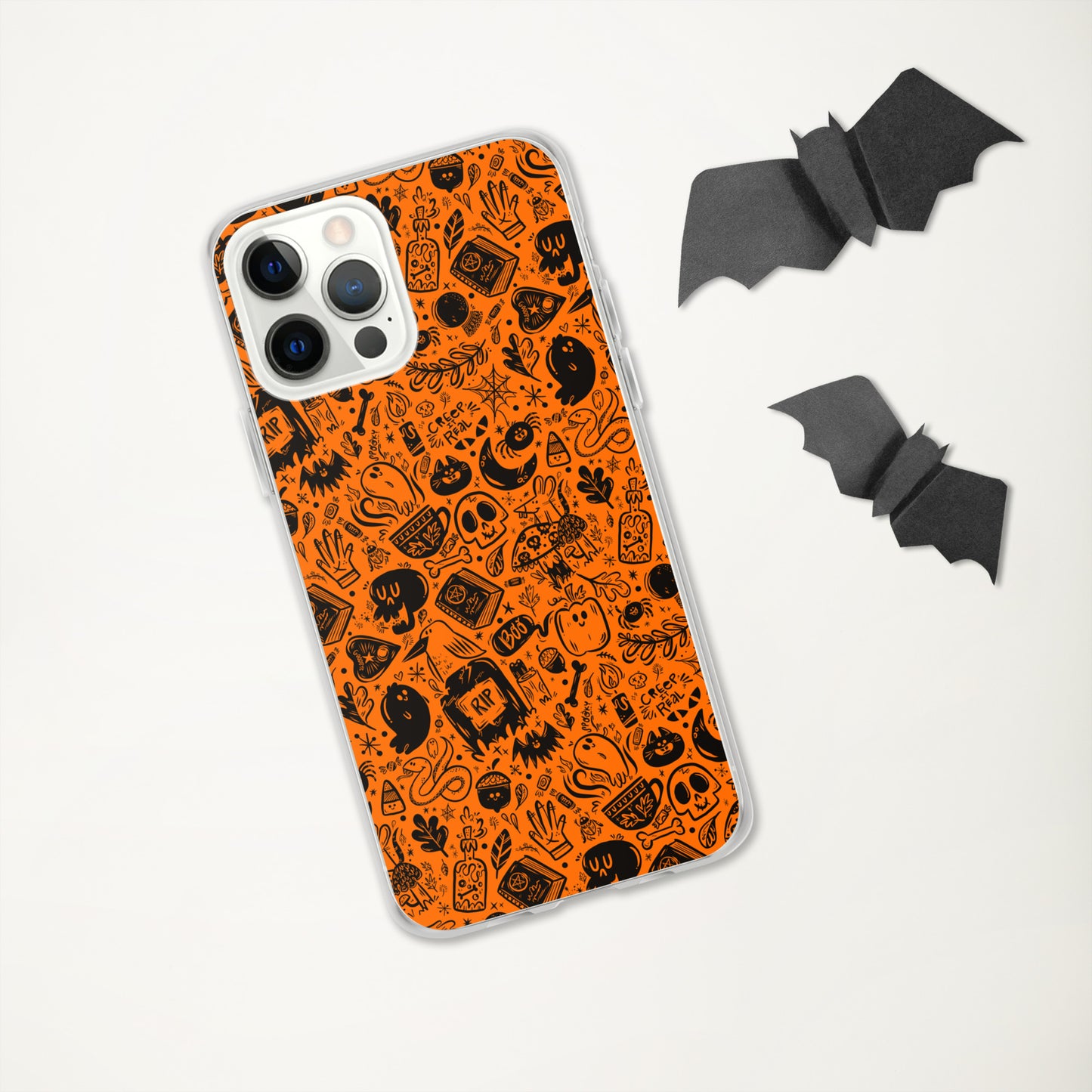 Spooky Stuff iPhone Case - Orange Cover