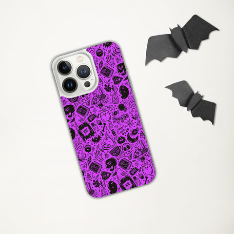 Spooky Stuff iPhone Case - Purple Cover