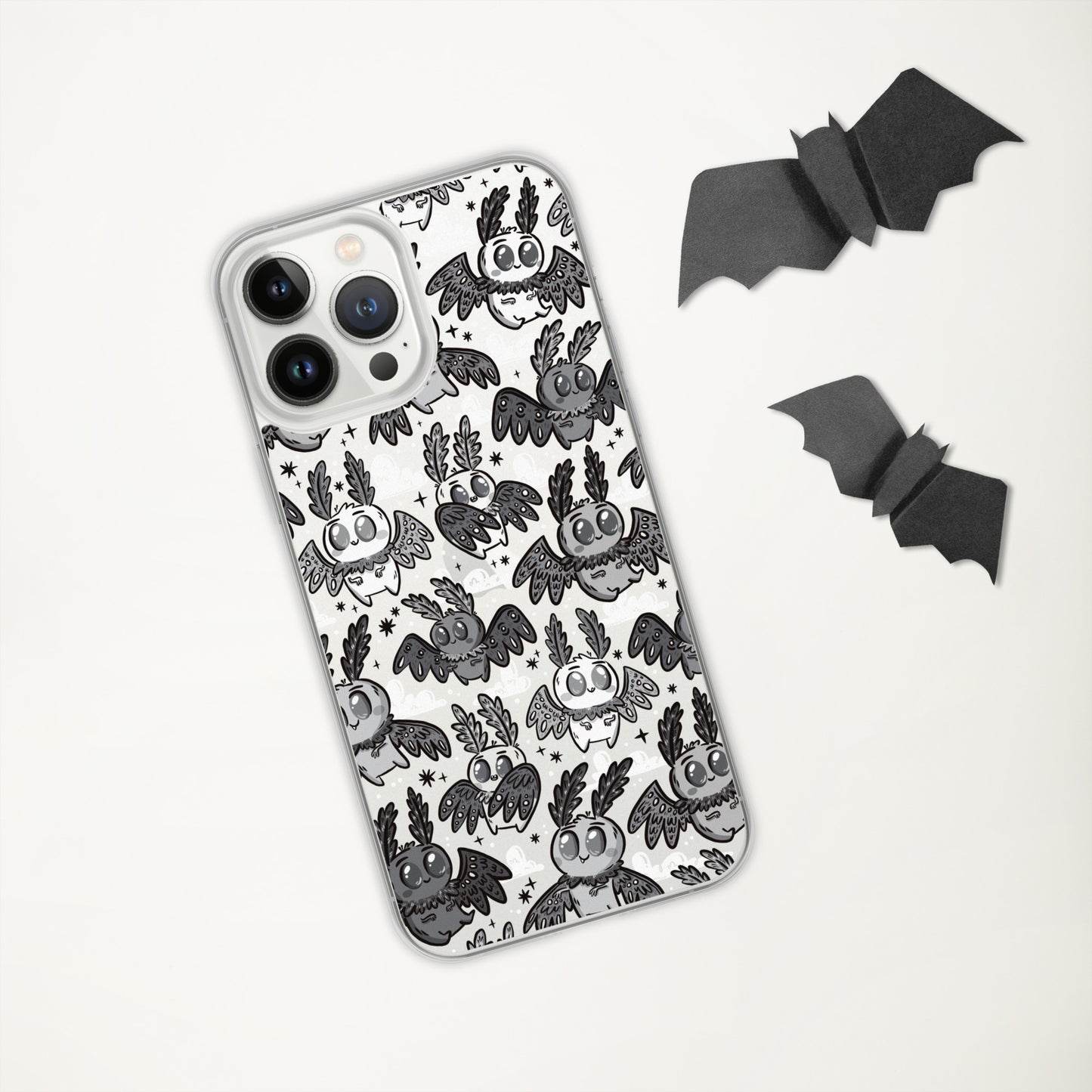 B&W Mothmans iPhone Case