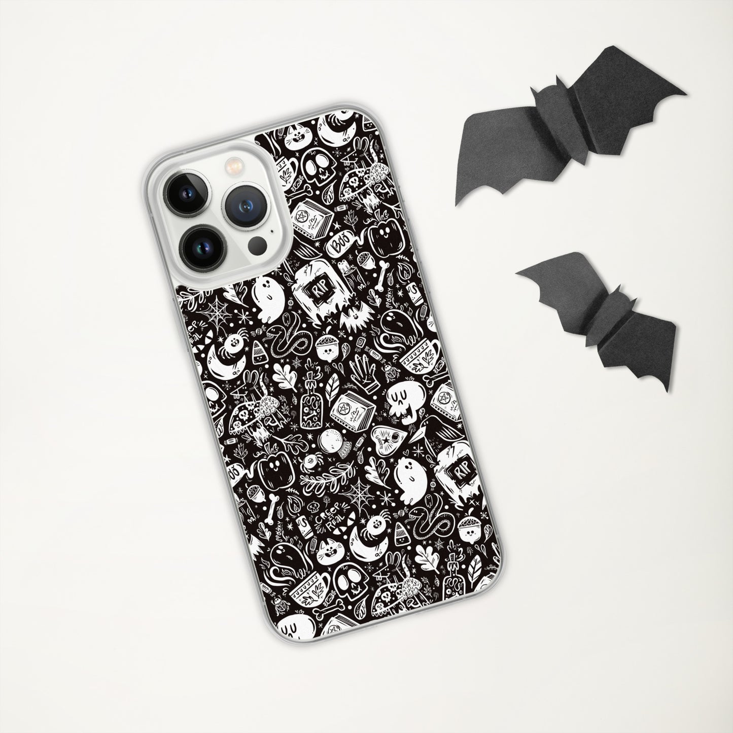 Spooky Stuff iPhone Case - Black Cover