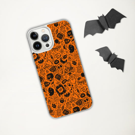 Spooky Stuff iPhone Case - Orange Cover