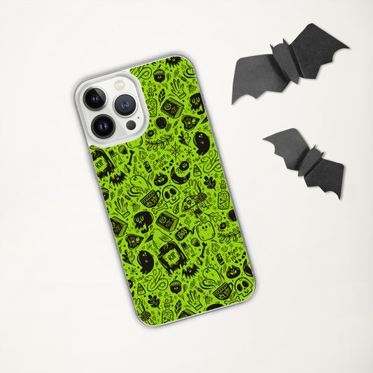 Spooky Stuff iPhone Case - Green Cover