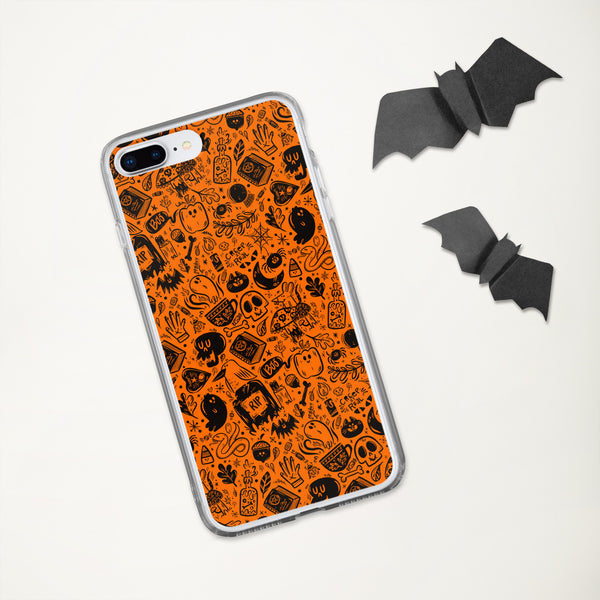 Spooky Stuff iPhone Case - Orange Cover