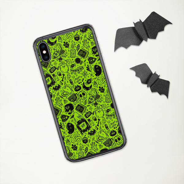 Spooky Stuff iPhone Case - Green Cover