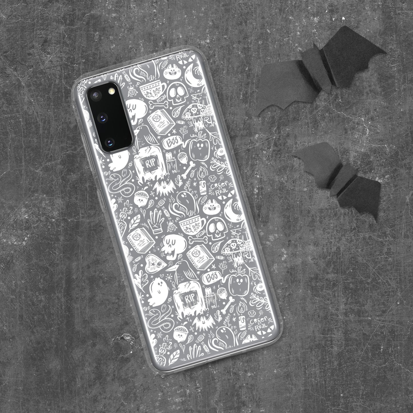 Spooky Stuff Transparent / Clear Samsung Case