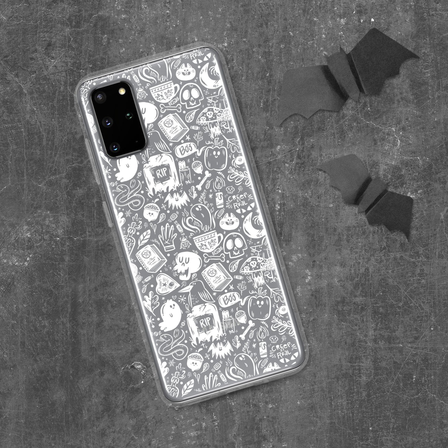 Spooky Stuff Transparent / Clear Samsung Case