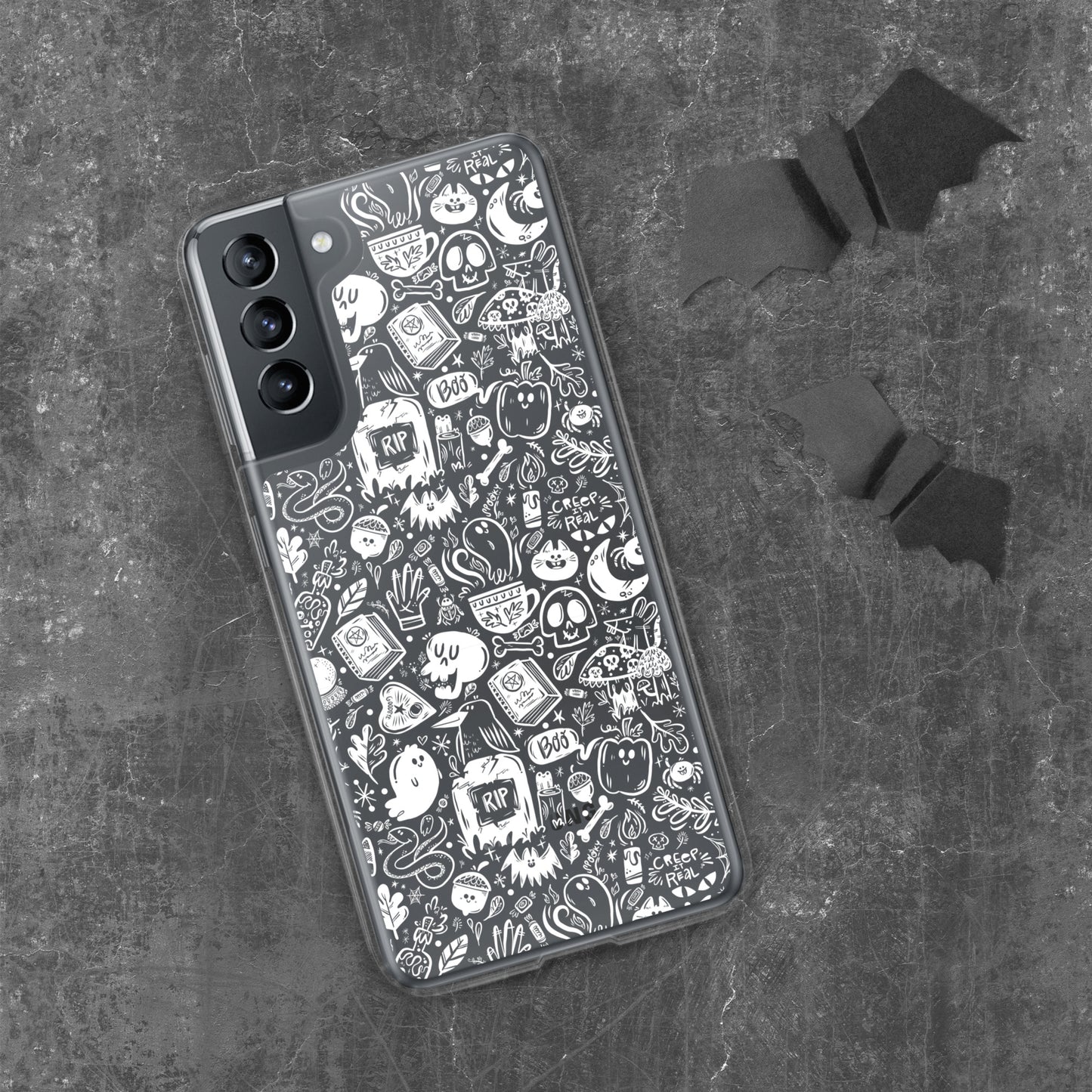 Spooky Stuff Transparent / Clear Samsung Case