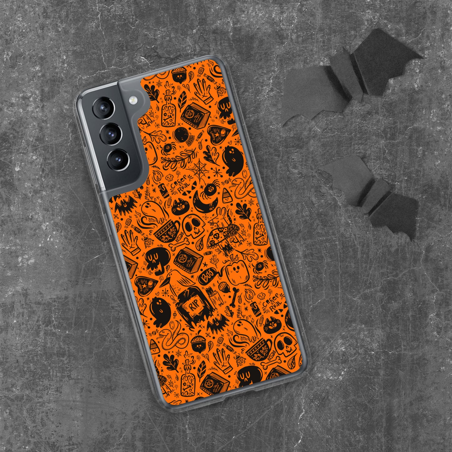 Spooky Stuff Samsung Case - Orange Cover