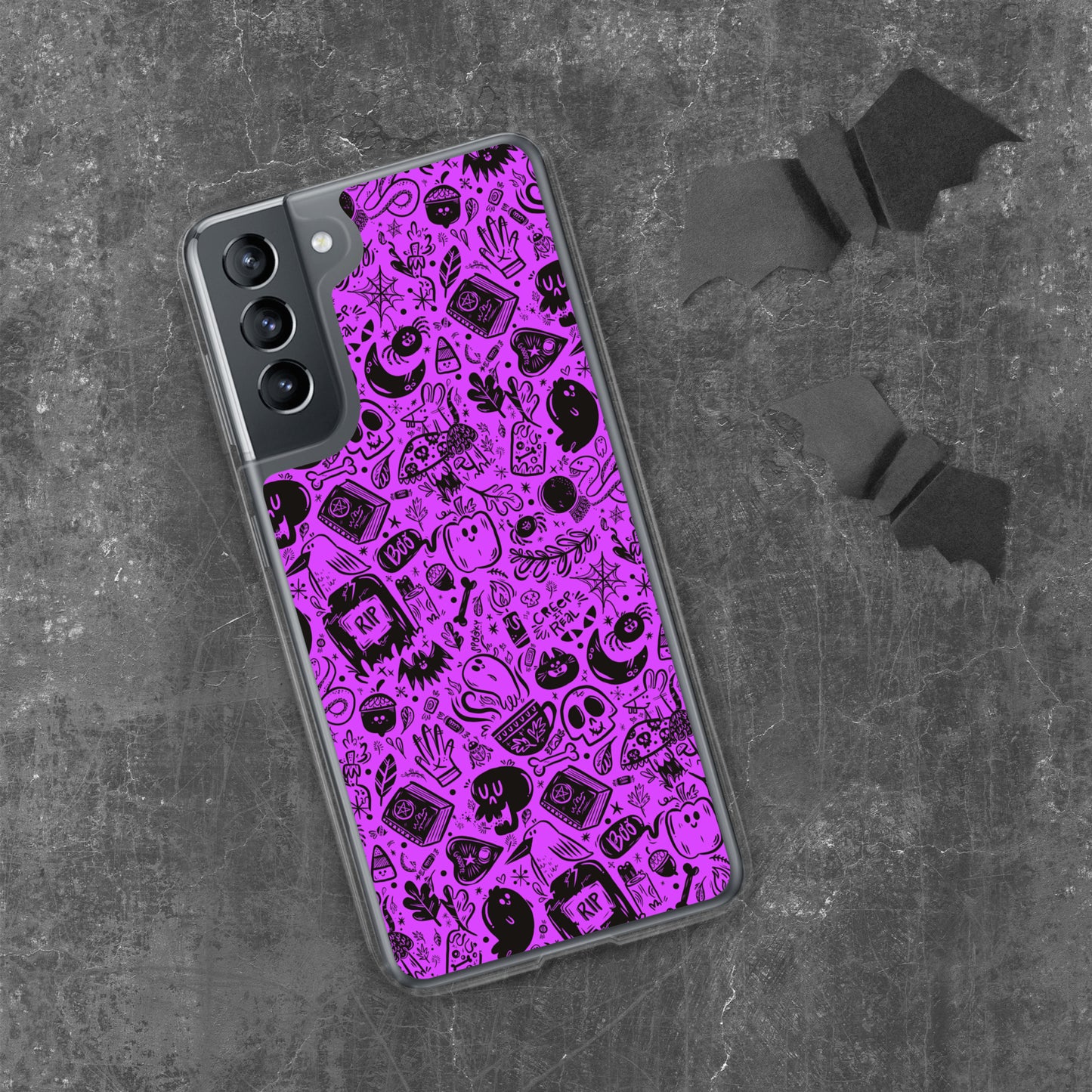 Spooky Stuff Samsung Case - Purple Cover