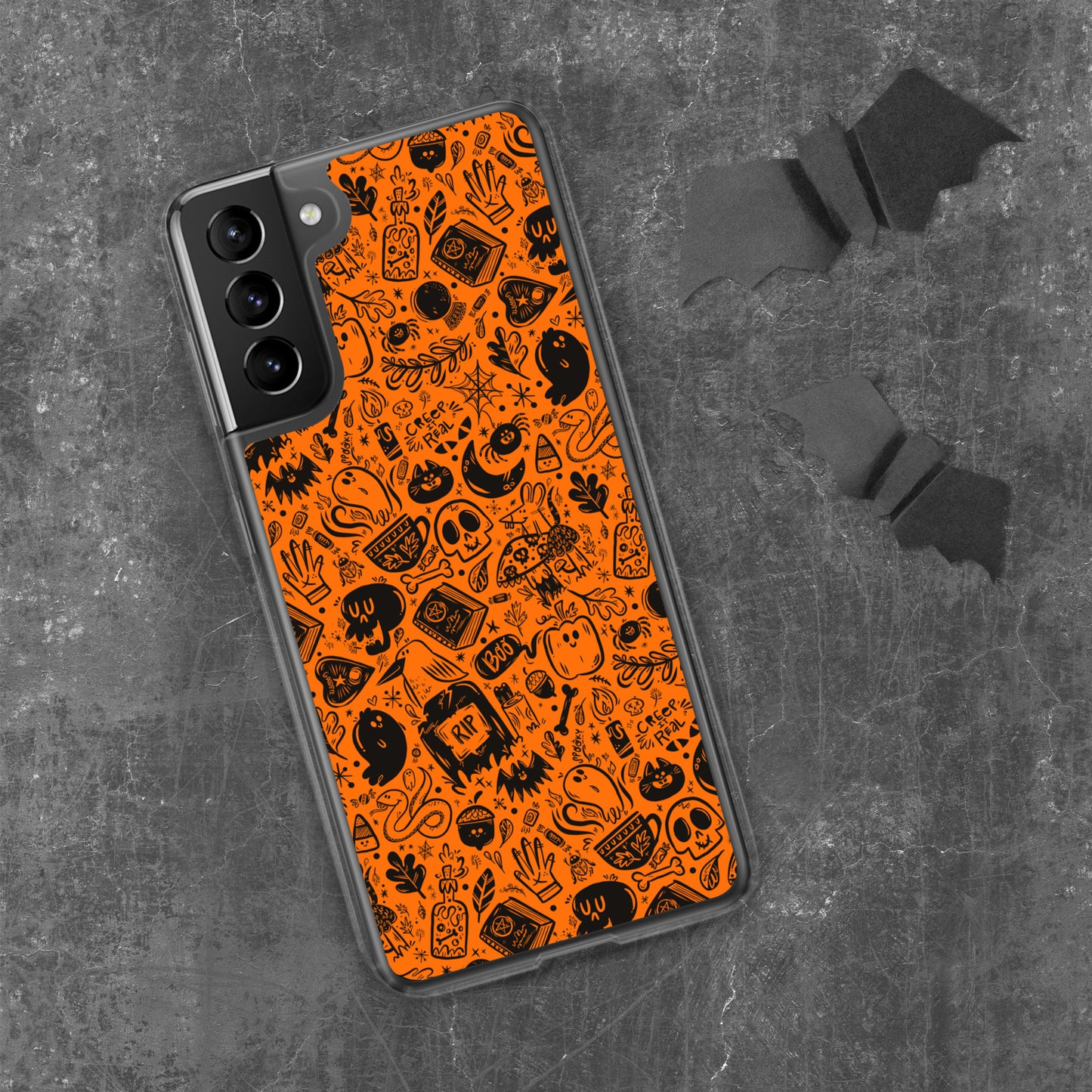 Spooky Stuff Samsung Case - Orange Cover