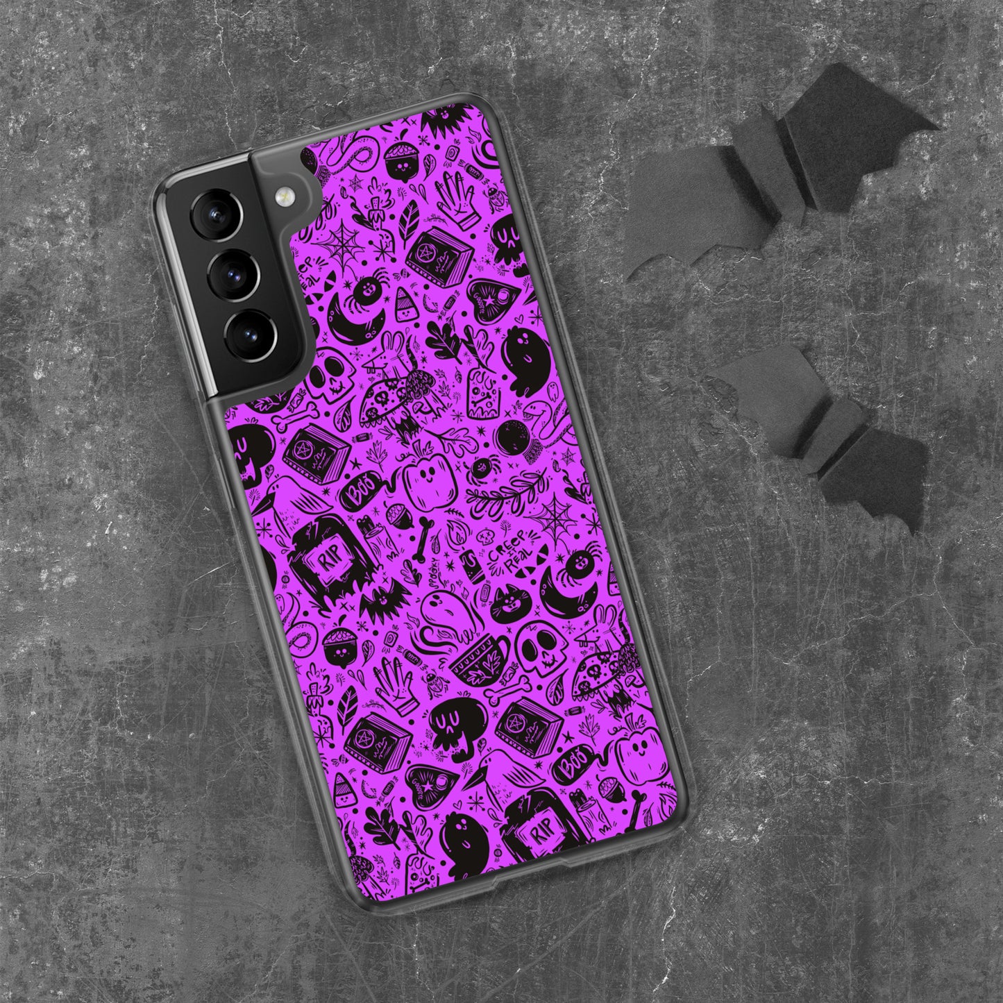 Spooky Stuff Samsung Case - Purple Cover