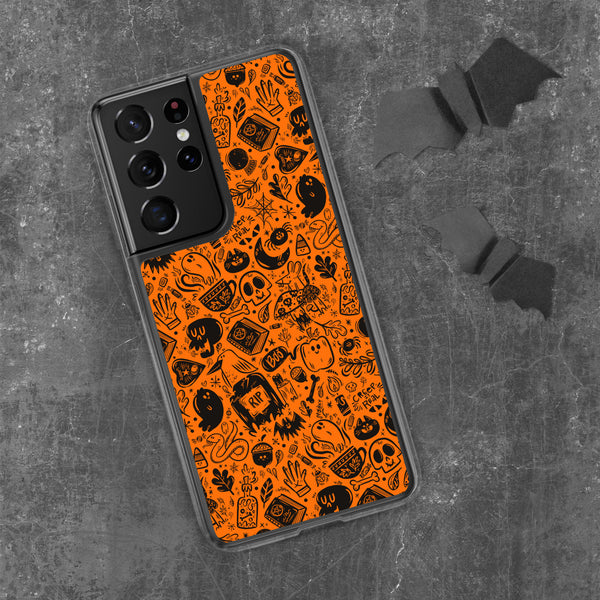 Spooky Stuff Samsung Case - Orange Cover