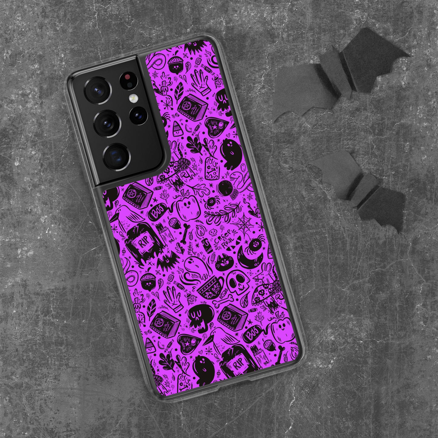 Spooky Stuff Samsung Case - Purple Cover