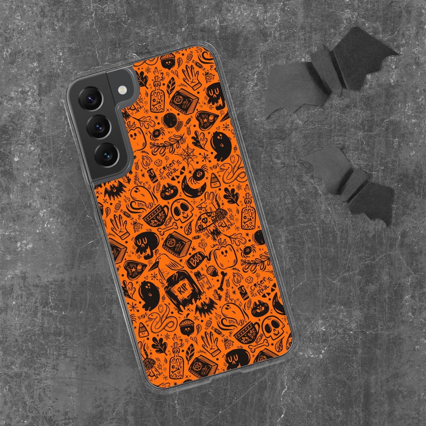 Spooky Stuff Samsung Case - Orange Cover